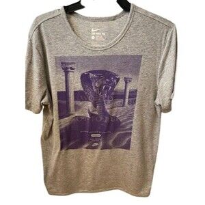 Nike Air Zoom AM Crew Cobra Non Ducor Duco  Mens Gray Large short Sleeve T shirt